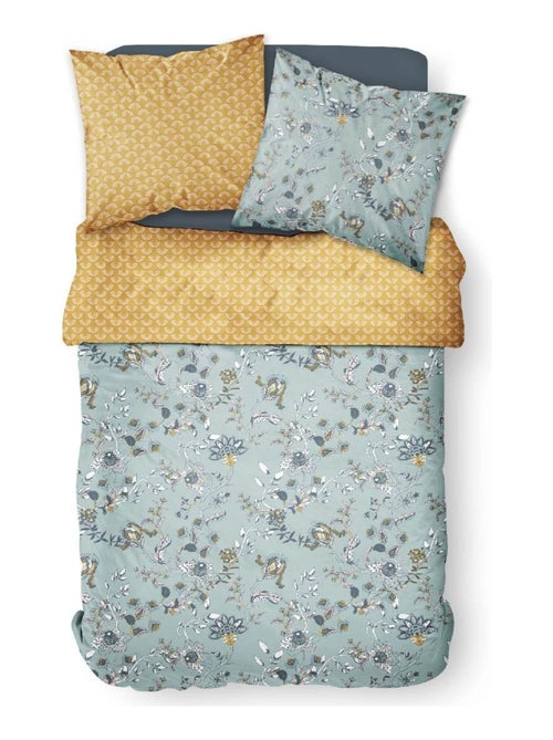 Parure de lit coton 2 personnes imprimé floral SUNSHINE - Kiabi