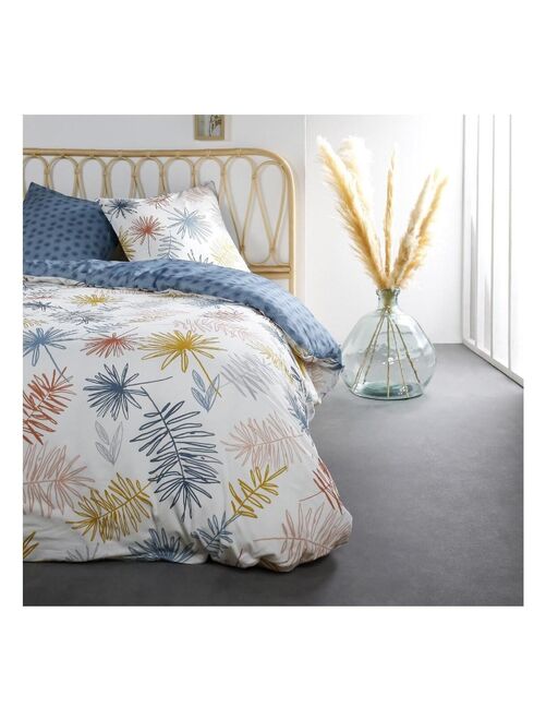 Parure de lit coton 2 personnes imprimé floral SUNSHINE - Kiabi