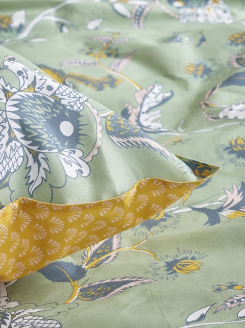 Parure de lit coton 2 personnes imprimé floral SUNSHINE - Kiabi