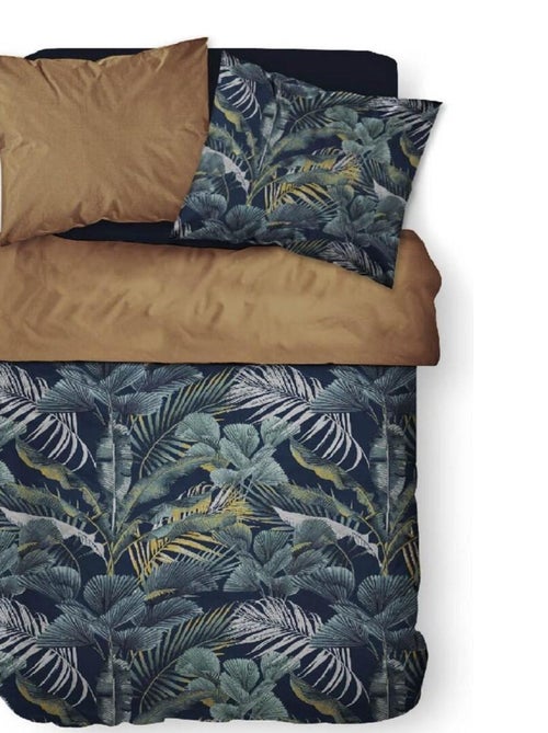 Parure de lit coton 2 personnes imprimé jungle SUNSHINE - Kiabi