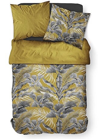 Parure de lit coton 2 personnes imprimé jungle SUNSHINE