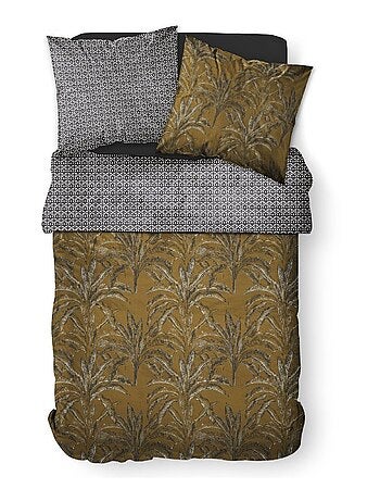 Parure de lit coton 2 personnes imprimé jungle SUNSHINE