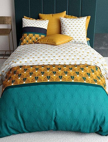 Parure de lit coton 57 fils - 3 pièces Drama