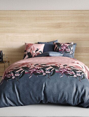 Parure de lit coton 57 fils - 3 pièces Flore