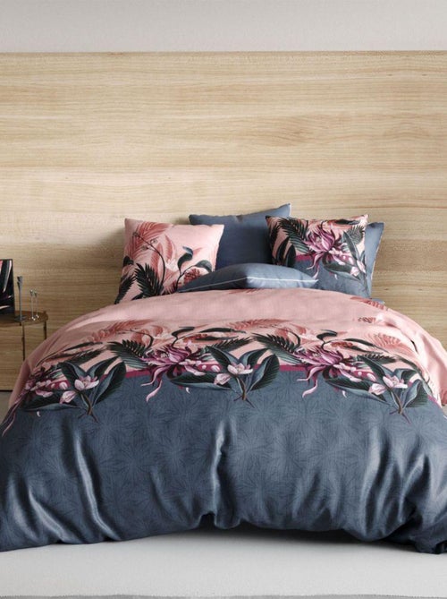 Parure de lit coton 57 fils - 3 pièces Flore - Kiabi