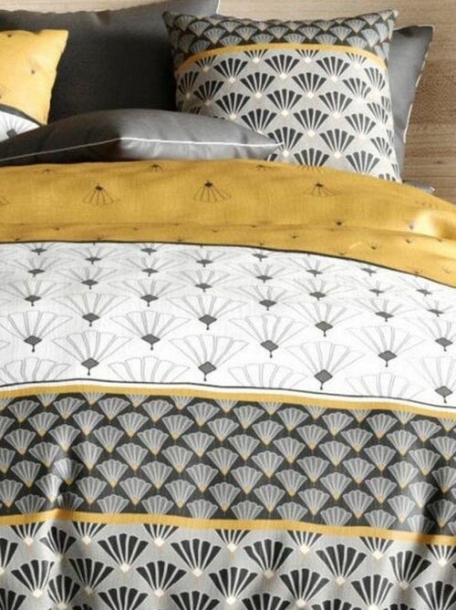 Parure de lit coton 57 fils - 3 pièces Lea - Kiabi