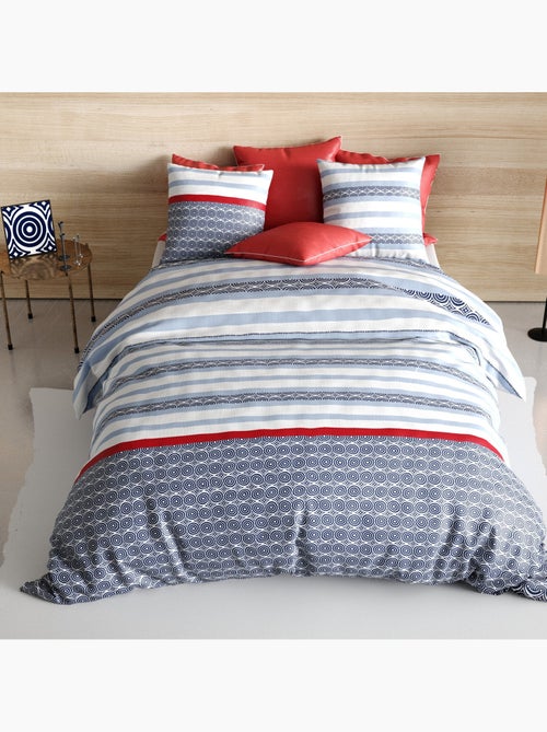 Parure de lit Coton 57 fils Santorini - Kiabi