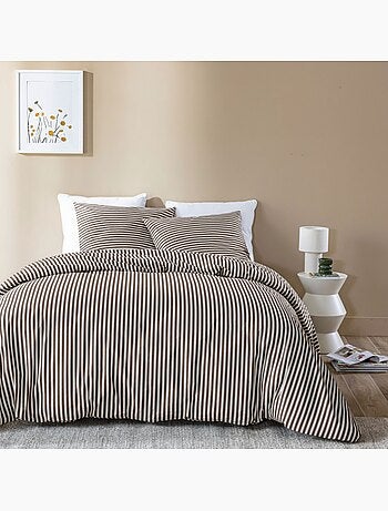 Parure de lit coton à rayures Horizon