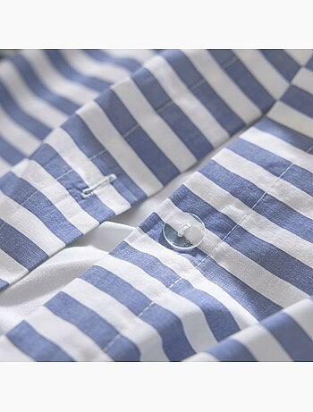 Parure de lit coton à rayures Horizon