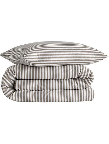Parure de lit coton à rayures Horizon