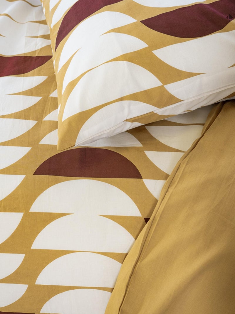 Parure de lit coton adouci AUBE Marron - Kiabi