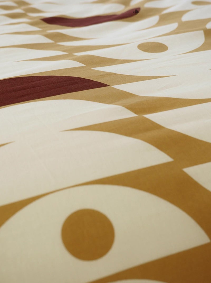 Parure de lit coton adouci AUBE Marron - Kiabi