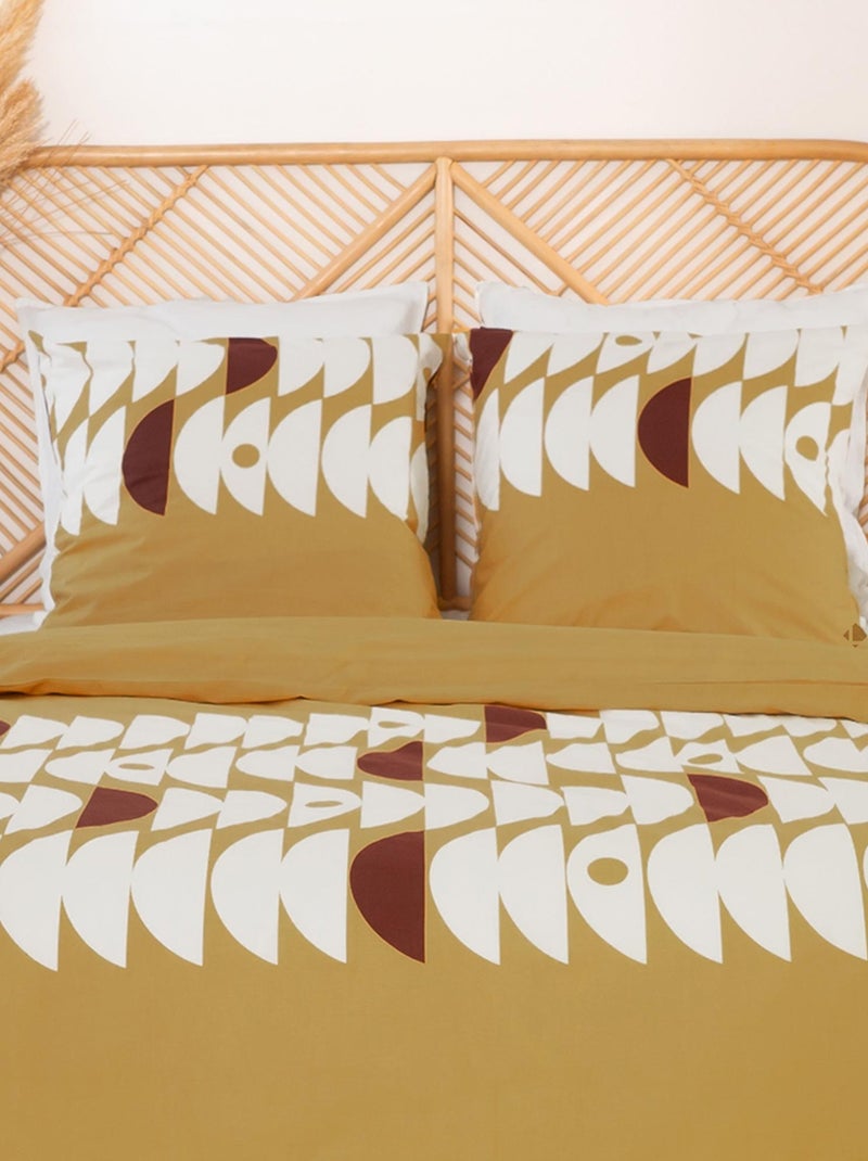 Parure de lit coton adouci AUBE Marron - Kiabi