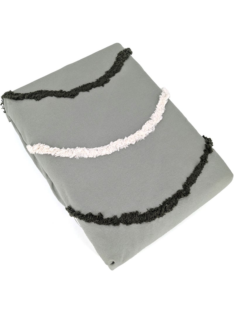 Parure de lit coton adouci LINEA Vert - Kiabi