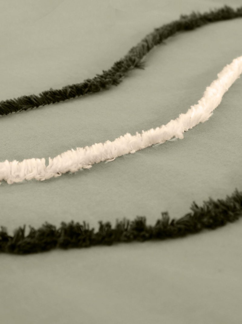 Parure de lit coton adouci LINEA Vert - Kiabi