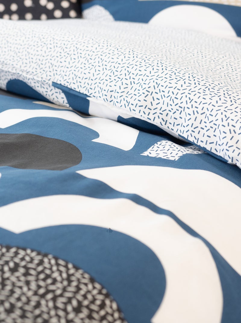 Parure de lit coton BERLIOZ Bleu - Kiabi