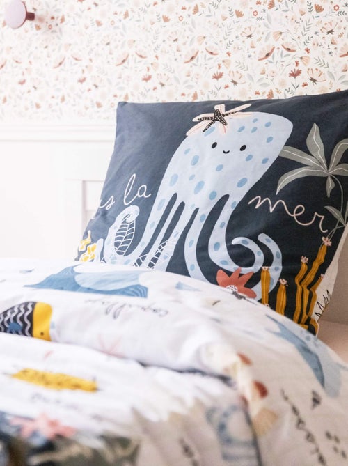 Parure de lit coton - Kiabi