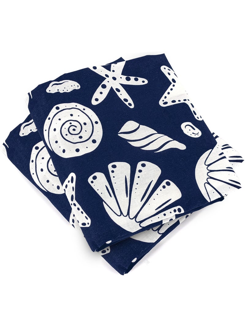 Parure de lit coton CAPRI Bleu - Kiabi