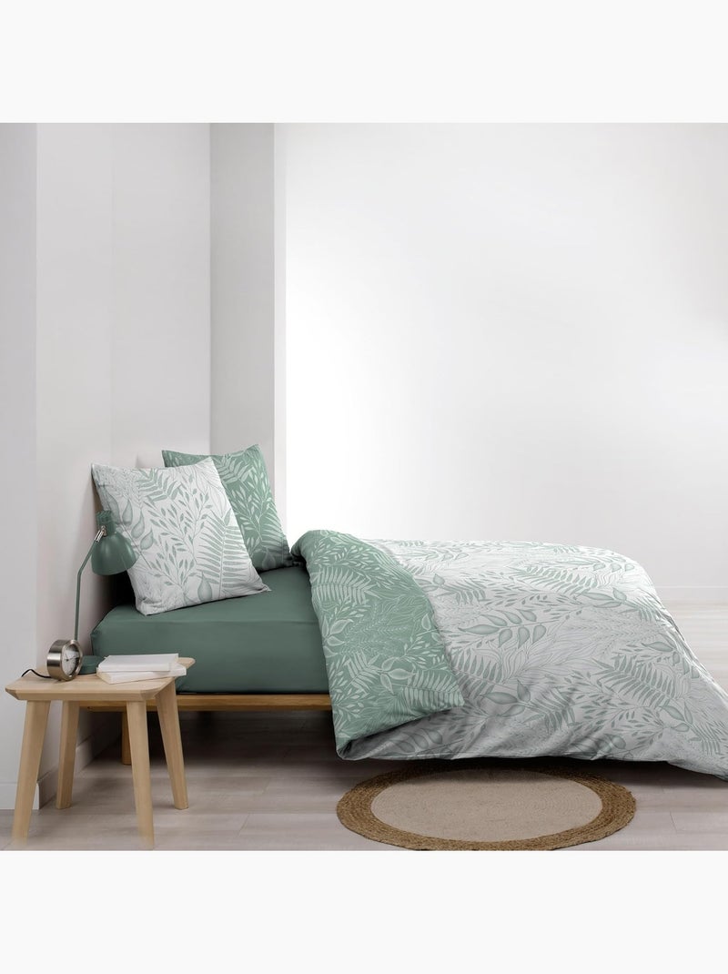 Parure de lit Coton CASSIA Douceur d'Intérieur Vert - Kiabi