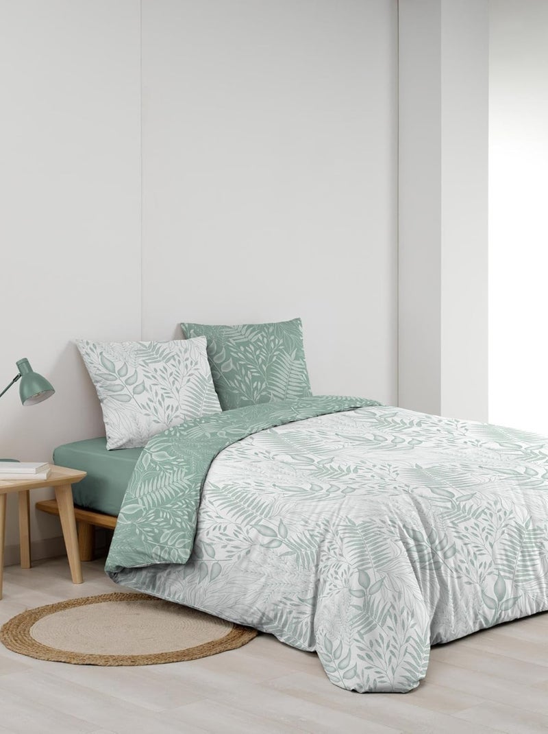 Parure de lit Coton CASSIA PROMO LINGE Vert - Kiabi