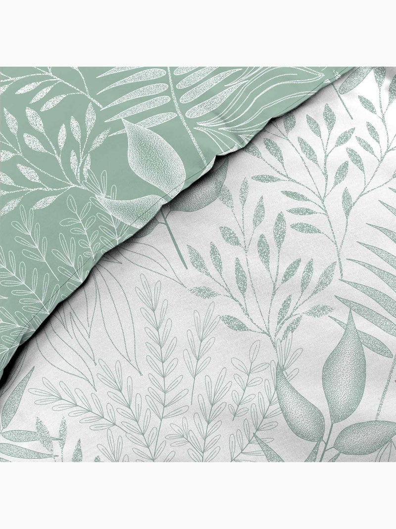 Parure de lit Coton CASSIA SAUGE PROMO LINGE Vert - Kiabi