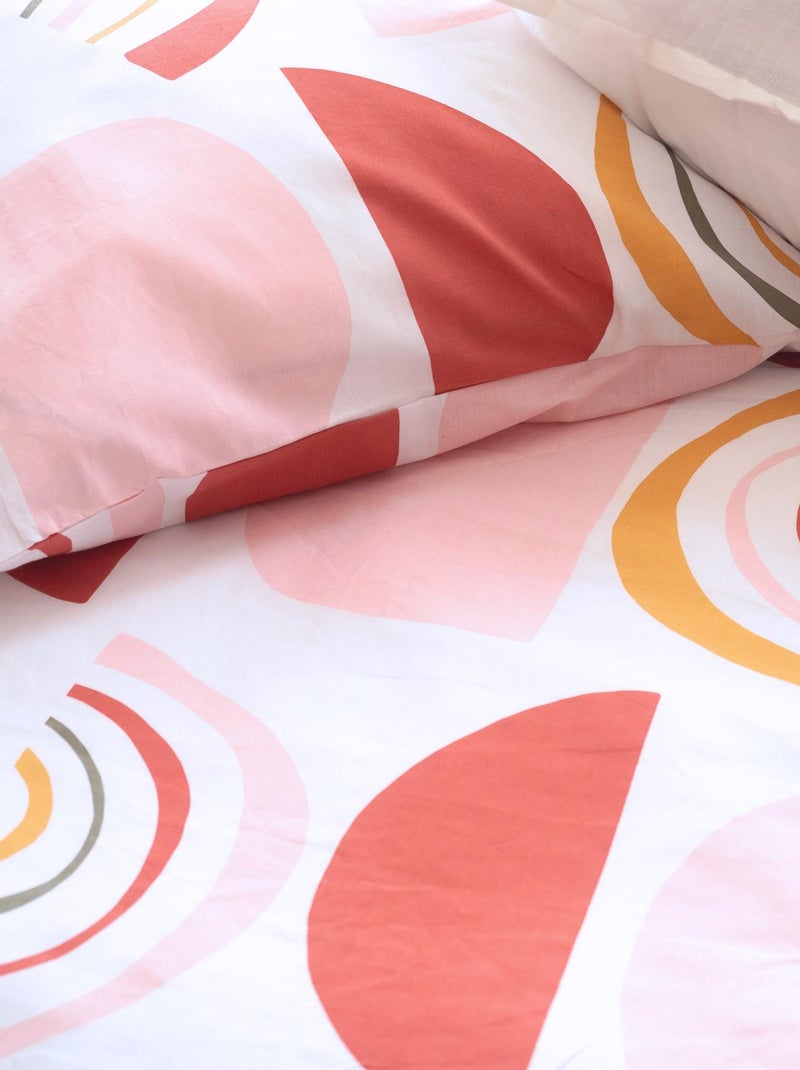 Parure de lit coton DOME Rose - Kiabi