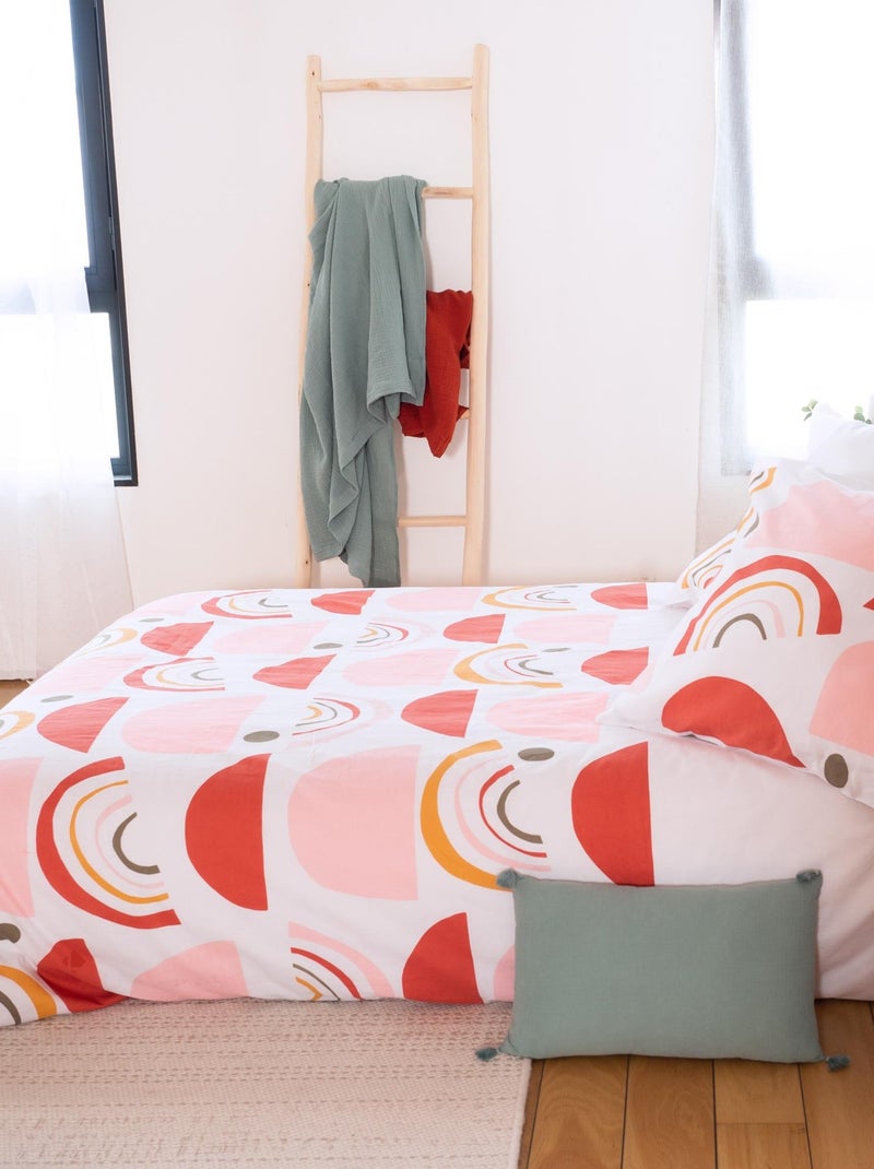 Parure de lit coton DOME Rose - Kiabi