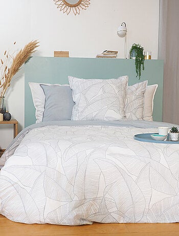Parure de lit coton et Lin lavé PAMPELUNE
