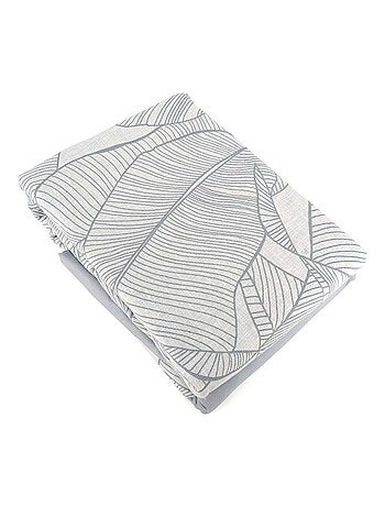 Parure de lit coton et Lin lavé PAMPELUNE