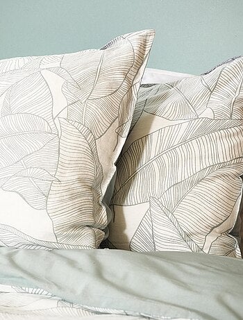 Parure de lit coton et Lin lavé PAMPELUNE