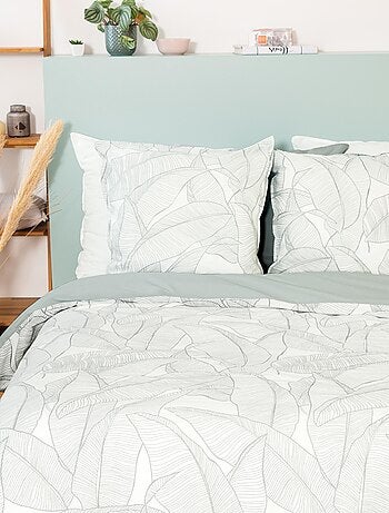 Parure de lit coton et Lin lavé PAMPELUNE