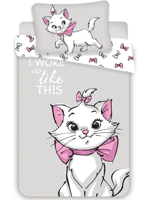 Parure de lit coton imprimé Disney Marie pour berceau 100 x 135 - Kiabi