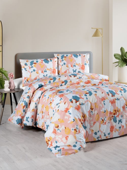 Parure de lit  coton imprimé - Kiabi