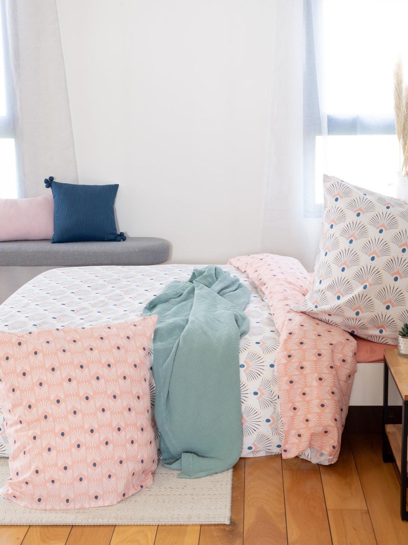 Parure de lit coton issu de l'agriculture biologique MILLE Blanc - Kiabi