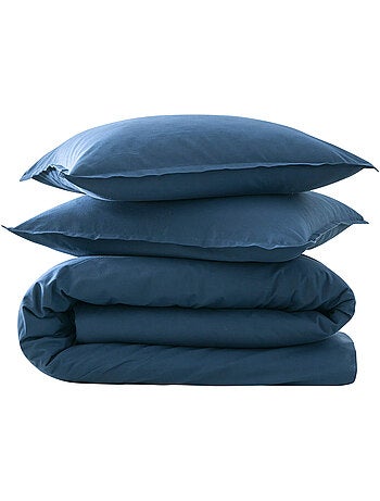 Parure de lit coton lavé