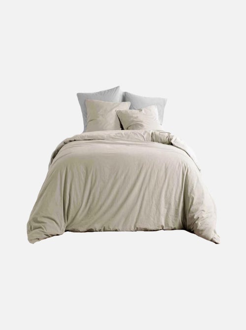 Parure de lit coton lavé LINETTE - Kiabi