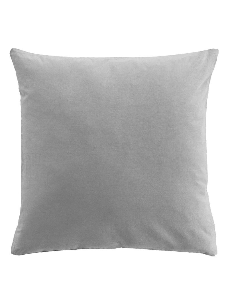 Parure de lit coton lavé LINETTE Gris - Kiabi