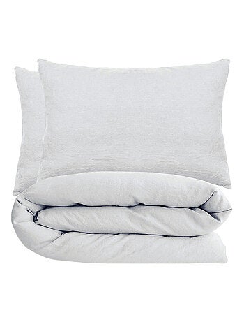 Parure de lit coton lavé PALACE Taie 50x70 cm