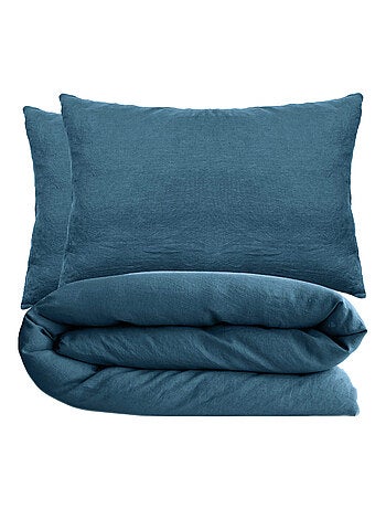 Parure de lit coton lavé PALACE Taie 50x70 cm