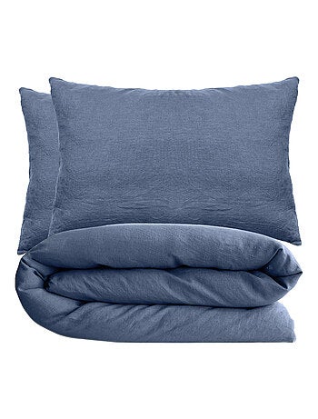 Parure de lit coton lavé PALACE Taie 50x70 cm