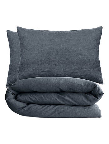 Parure de lit coton lavé PALACE Taie 50x70 cm