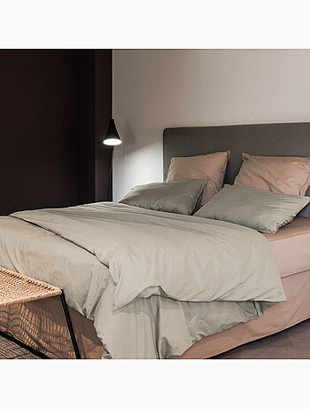 Parure de lit coton lavé PALACE Taie 65x65 cm