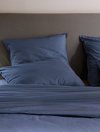 Parure de lit coton lavé PALACE Taie 65x65 cm