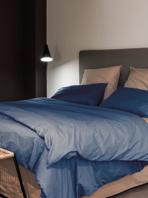 Parure de lit coton lavé PALACE Taie 65x65 cm - Kiabi