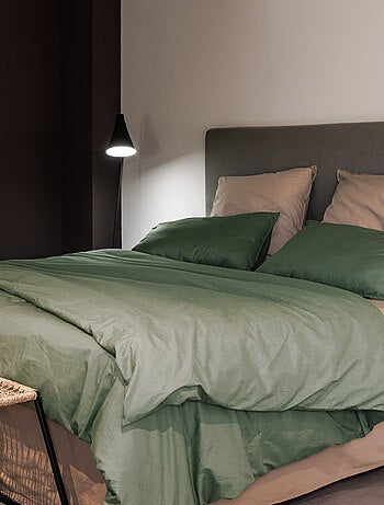 Parure de lit coton lavé PALACE Taie 65x65 cm