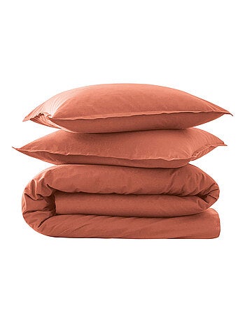 Parure de lit coton lavé