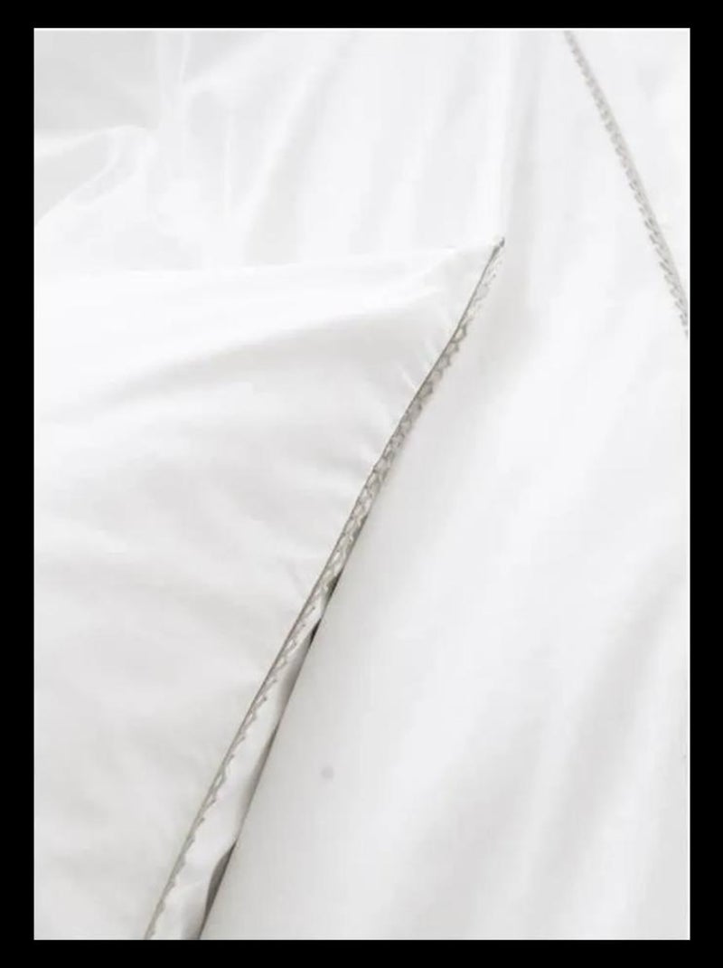 Parure de lit Coton Luxury Lace PROMO LINGE Blanc - Kiabi
