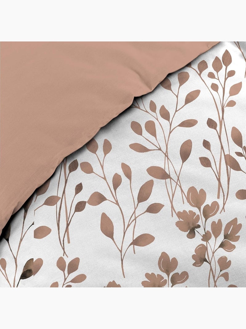 Parure de lit Coton Maiwen Douceur d'Intérieur Marron - Kiabi