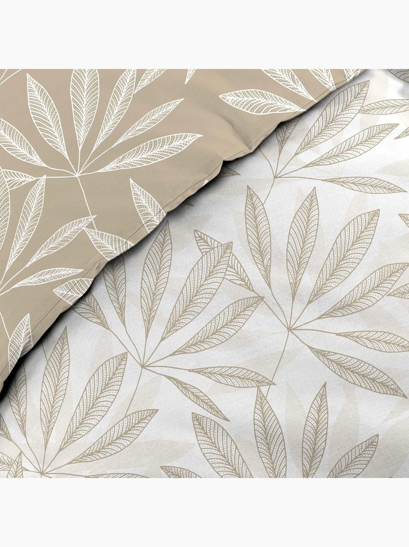 Parure de lit Coton Malia Douceur d'Intérieur Beige sable - Kiabi