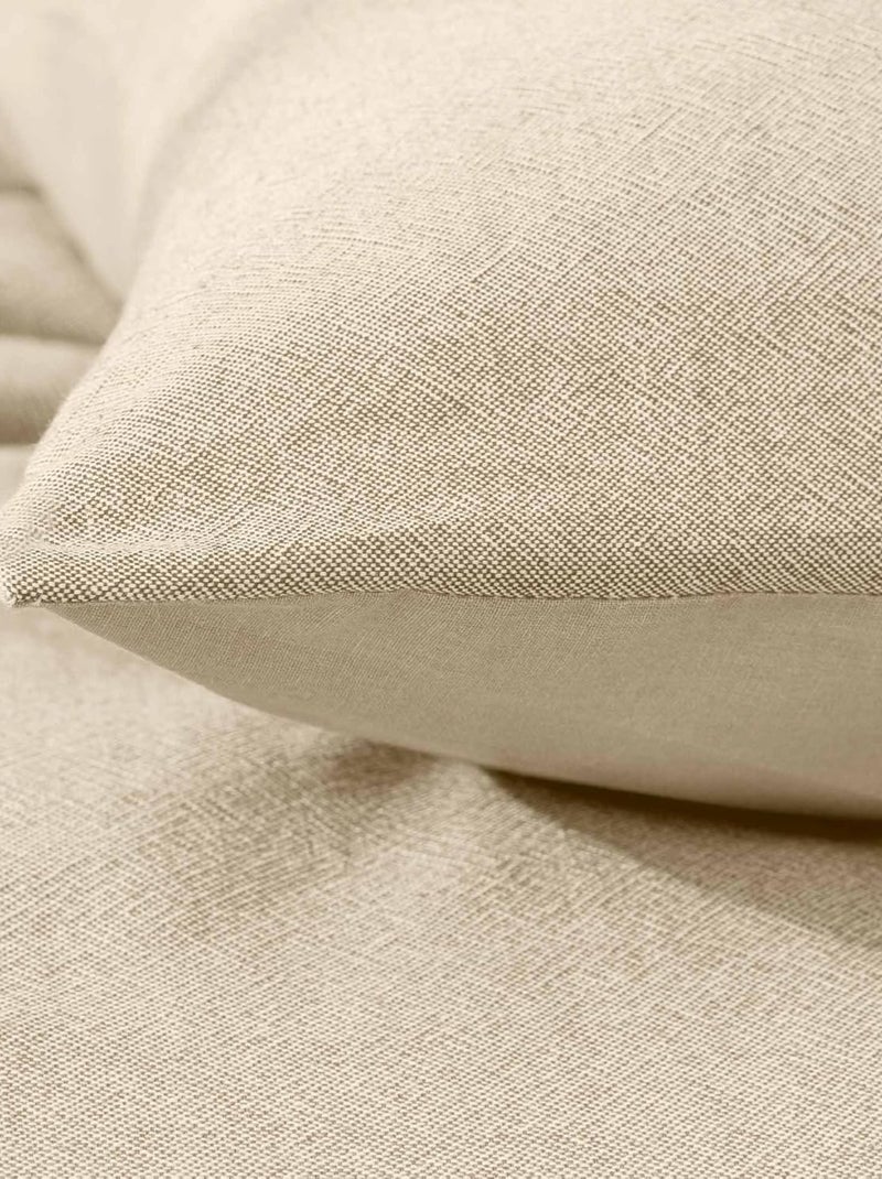 Parure de lit Coton Meline PROMO LINGE Beige - Kiabi